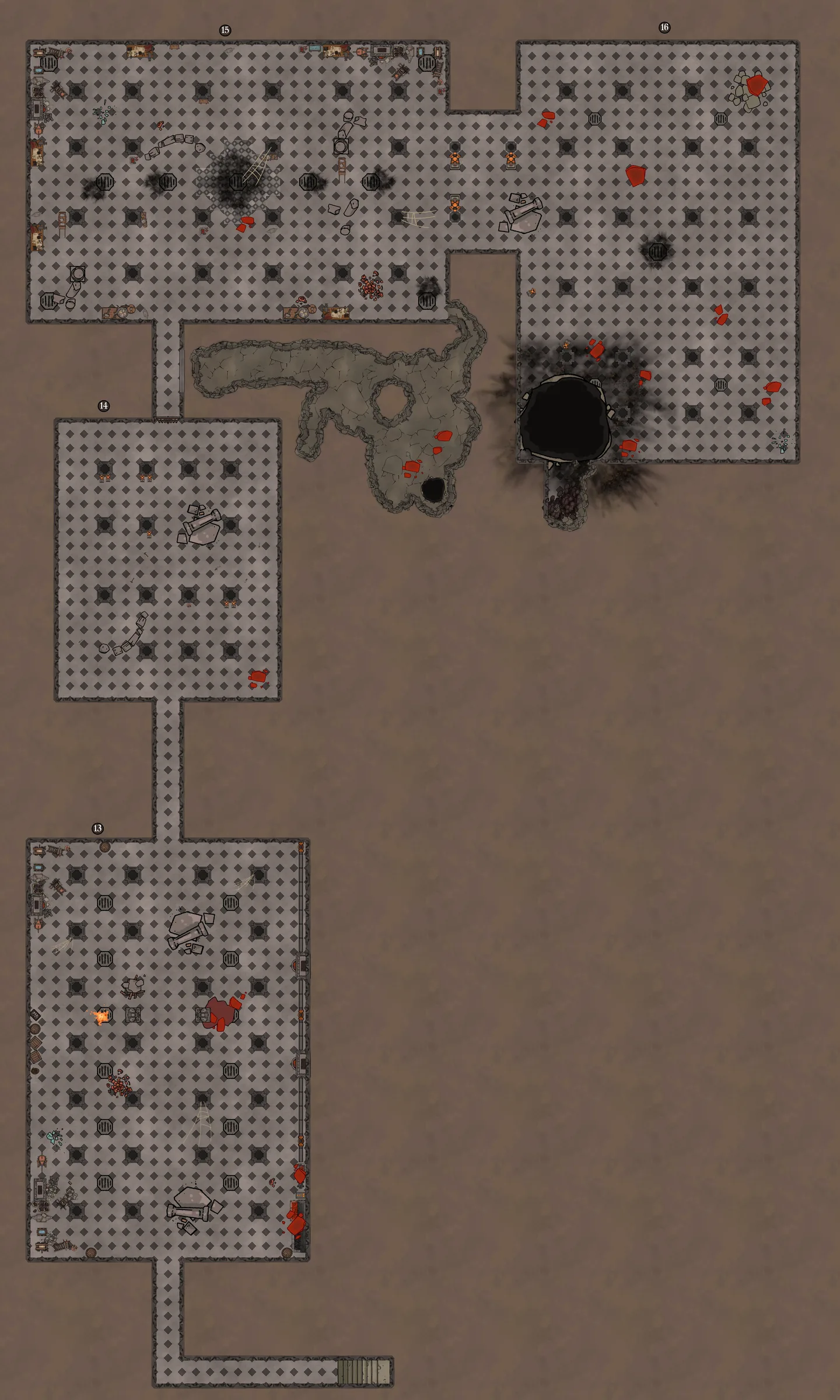 Map of the foundry vaults