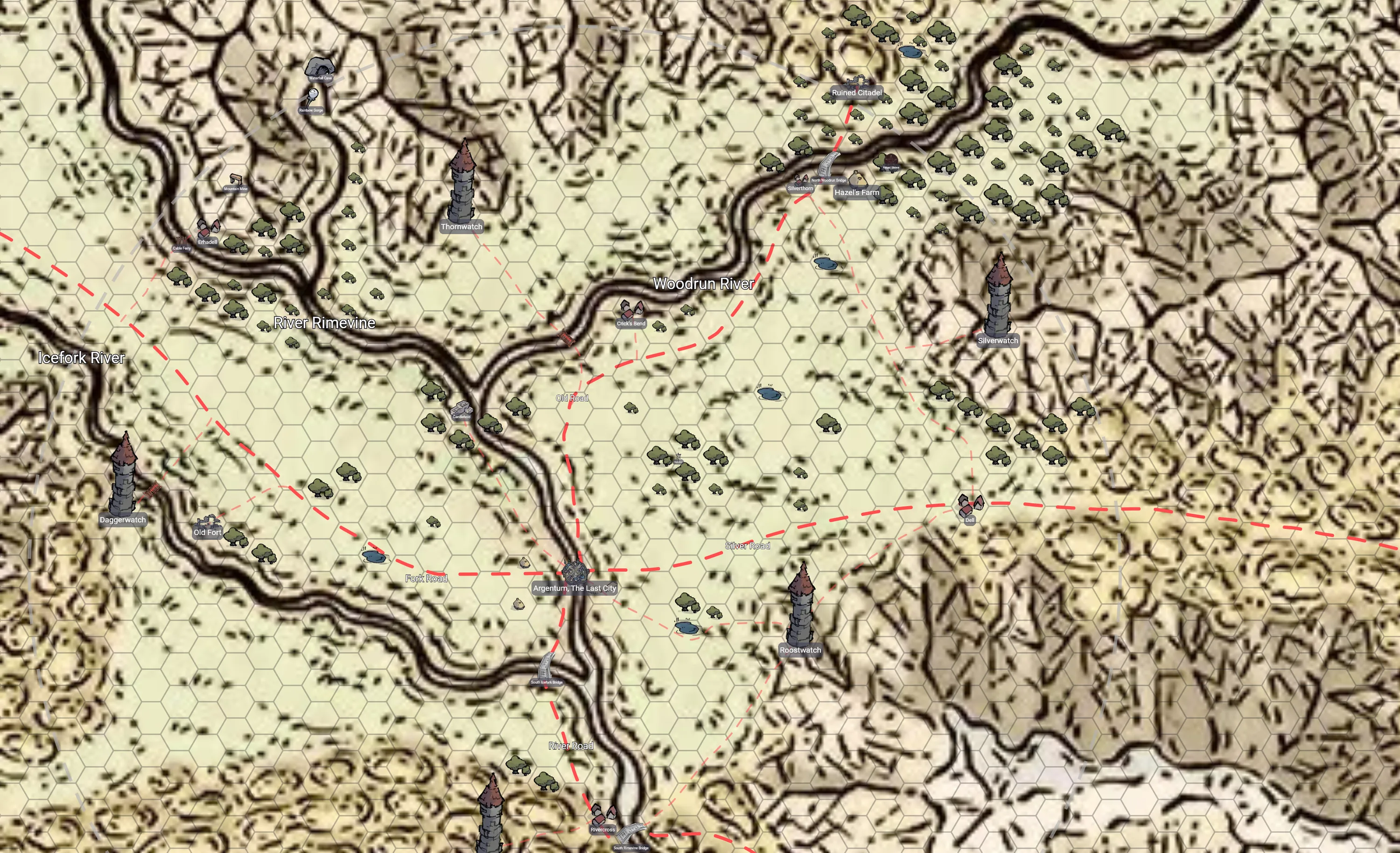 Map of the Silver Vale